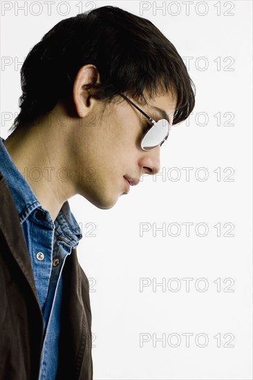 Mixed race man in sunglasses