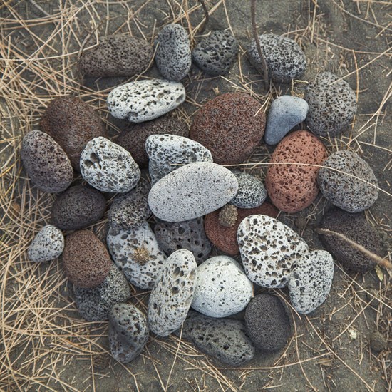 Close up of rocks on beach