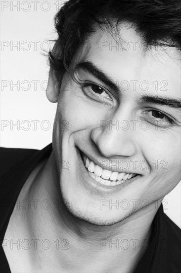 Portrait of smiling Mixed Race man