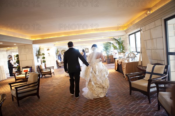 Egyptian bride and groom on wedding day