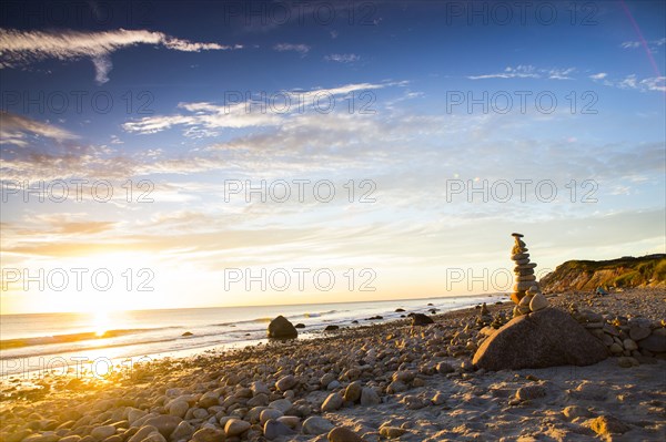 Stack of rocks on beach