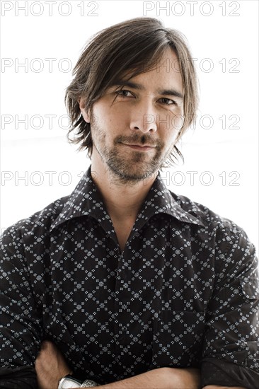 Portrait of confident man with beard