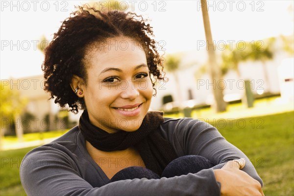 African woman smiling