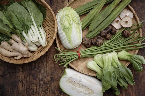 Variety of Asian vegetables