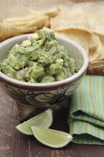 Guacamole and limes