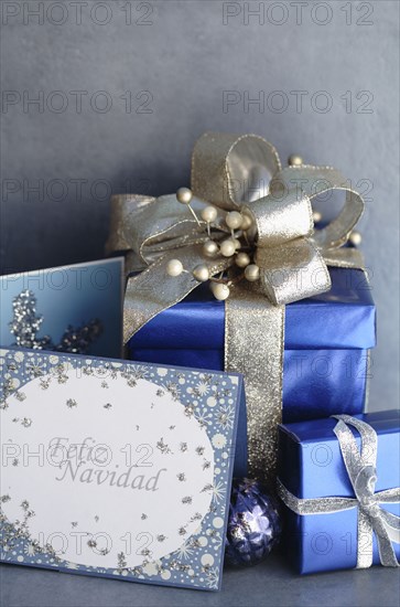 Christmas gifts and Christmas card