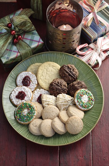 Christmas cookies on a plate