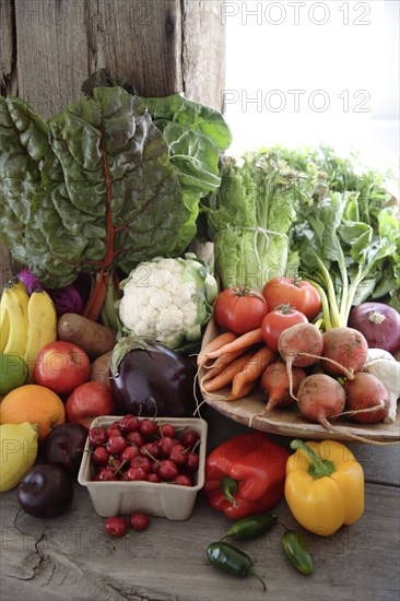 Variety of fresh vegetables