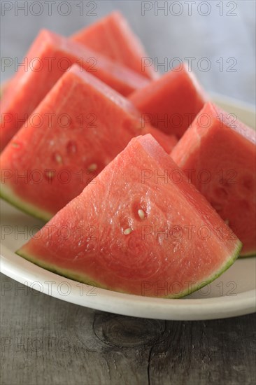 Fresh watermelon wedges