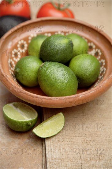 Limes in bowl
