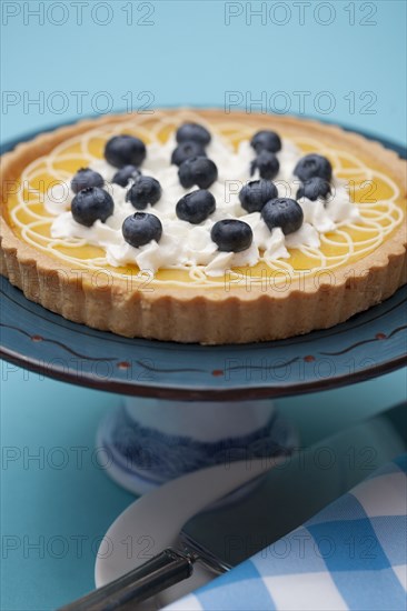 Close up of fruit tart