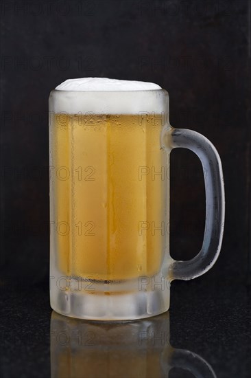 Close up of mug of beer