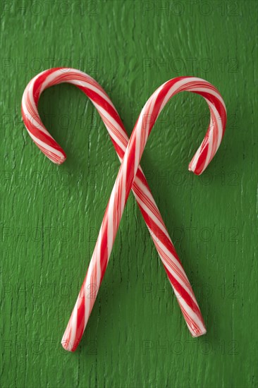 Close up of candy canes