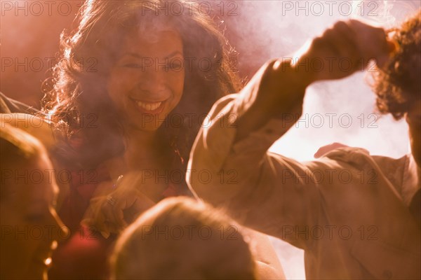 People dancing in nightclub