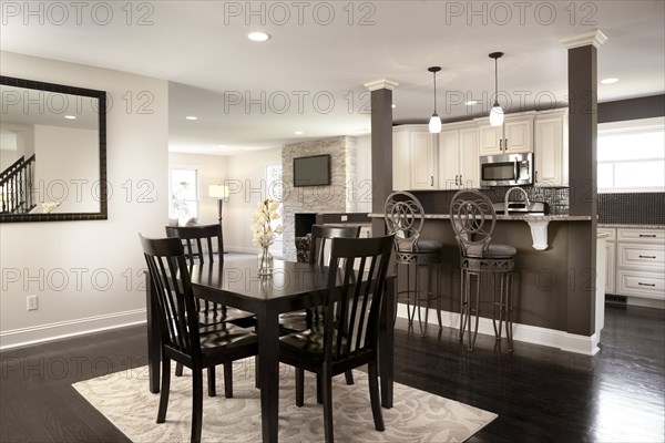 Interior of elegant dining room