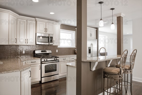 Interior of elegant kitchen