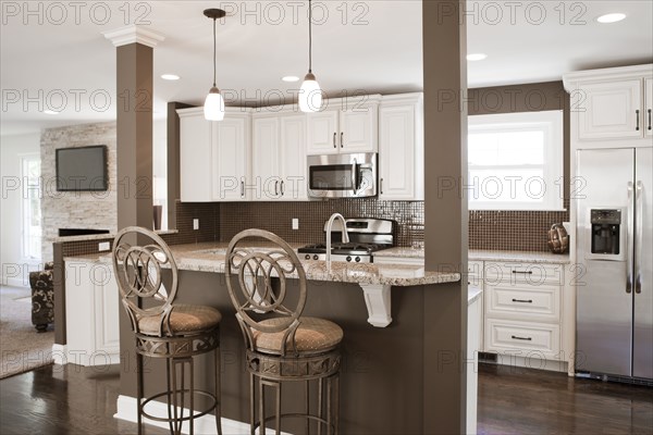 Interior of elegant kitchen