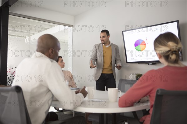 Business people talking in meeting