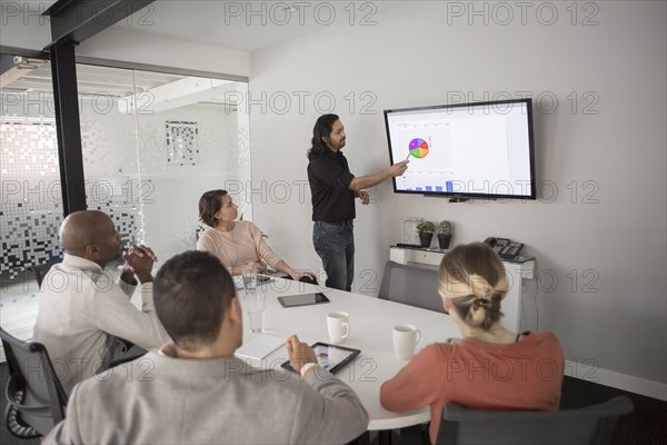 Business people talking in meeting