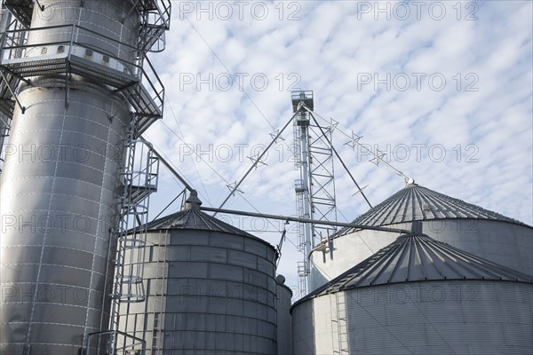 Silos at farm