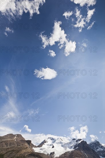 Blue sky over Mount Andromeda