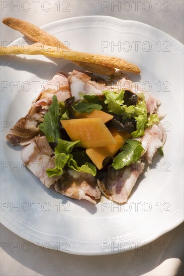 Tuscany head cheese with salad