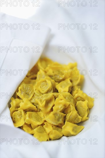 Close up of handmade agnolotti