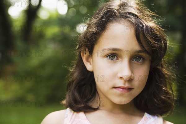 Close up of mixed race girl