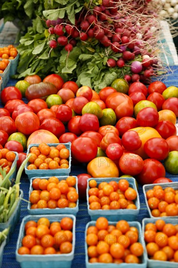 Fresh organic vegetables at market