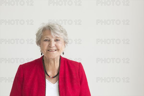 Portrait of smiling older Caucasian woman