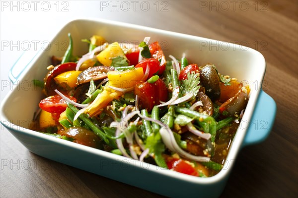 Salad in casserole dish