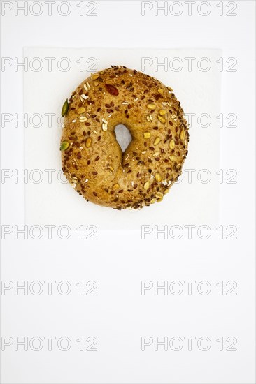 One multigrain bagel