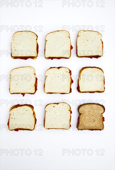 Peanut butter and jelly sandwiches