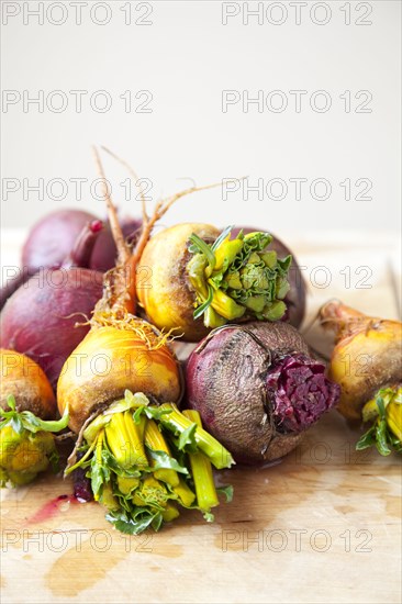 Group of beets and turnips