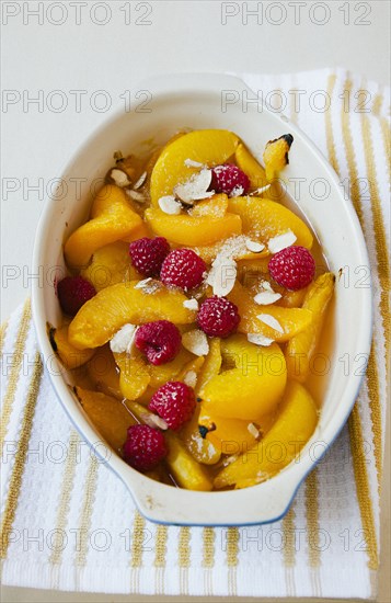 Fresh fruit in dish