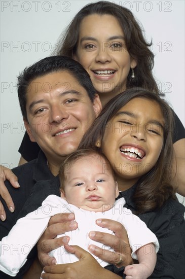 Portrait of Hispanic family