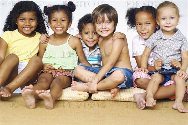 Portrait of multi-ethnic children