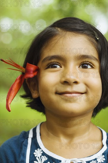 Close up of Indian girl