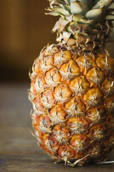 Close up of organic pineapple