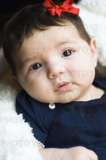 Hispanic baby's face