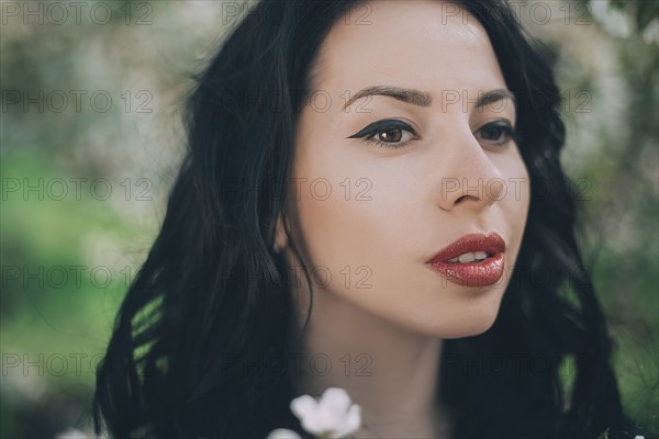 Portrait of Caucasian woman