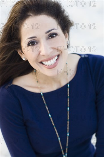 Smiling Hispanic woman