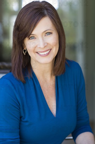 Caucasian woman smiling