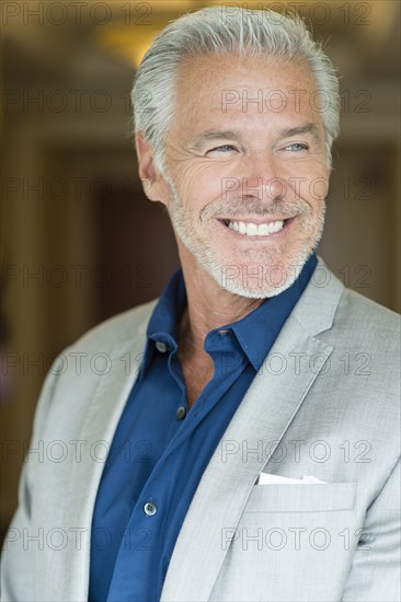 Caucasian man smiling