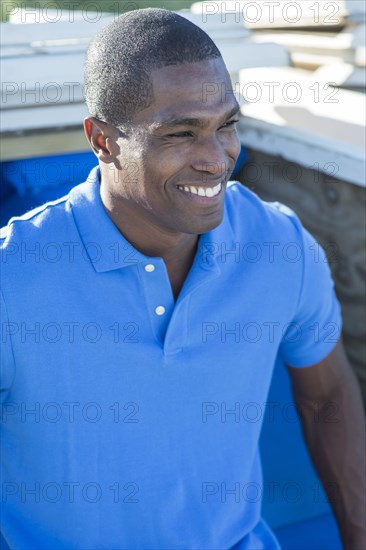 Portrait of smiling Black man