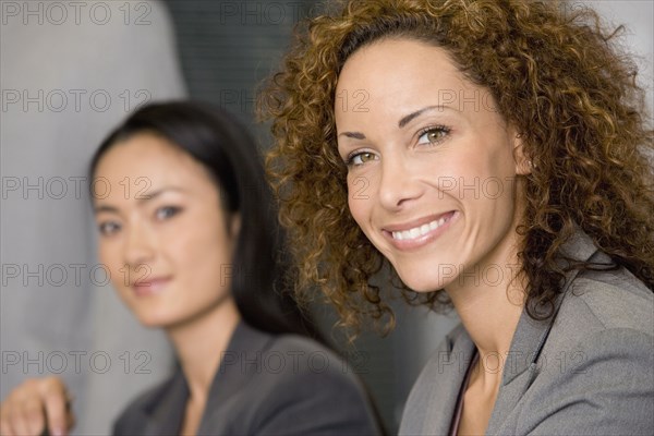 Multi-ethnic businesswomen at meeting