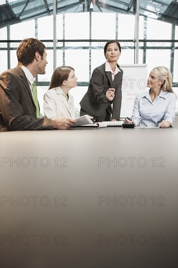 Business people talking in meeting