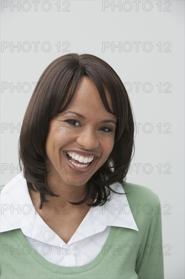 African American businesswoman smiling