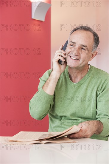 Man talking on phone