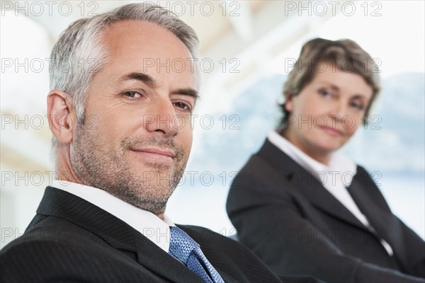 Business people sitting in meeting